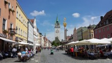 Le centre ville de Staubing.